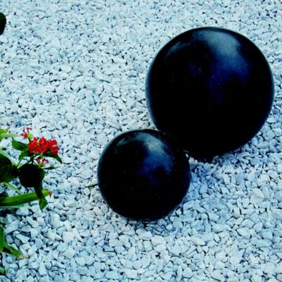 Sphère décorative granit noir D. 30 cm
