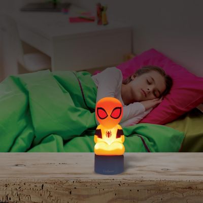 Lexibook – Enceinte Bluetooth Et Veilleuse Spiderman – LED Multicolore – Batterie Rechargeable – Cadeau Fan Marvel Dès 3 Ans