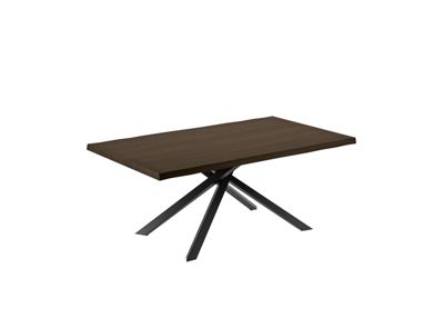 Spike Table Extensible (200/300x100 cm) en Frêne Noir