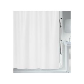 Spirella Rideau de douche Polyester PRIMOBIO ACTIVE 180x200cm Blanc