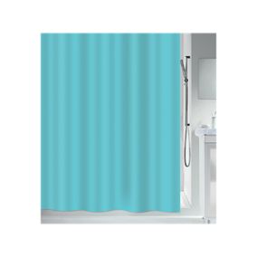 Spirelle Rideau de douche Polyester ATLAS 180x200cm Bleu turquoise Spirella