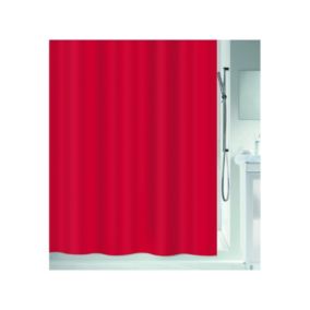 Spirelle Rideau de douche Polyester ATLAS 180x200cm Rouge Spirella