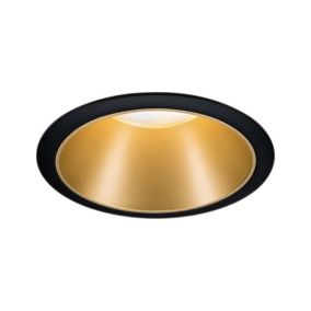 Spot à encastrer Cole LED intégrée IP44 6,5 W noir et or