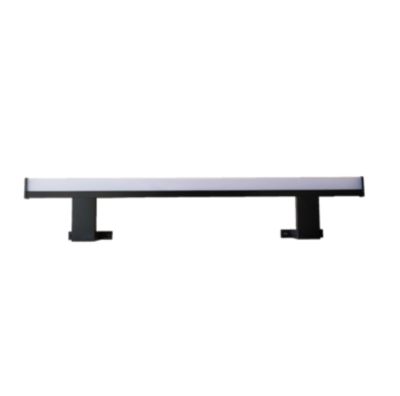 Spot applique de salle de bains LED IP44 noir en plastique l.60 cm, Pamili