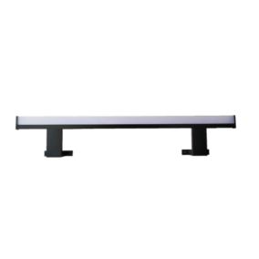 Spot applique de salle de bains LED IP44 noir en plastique l.60 cm, Pamili