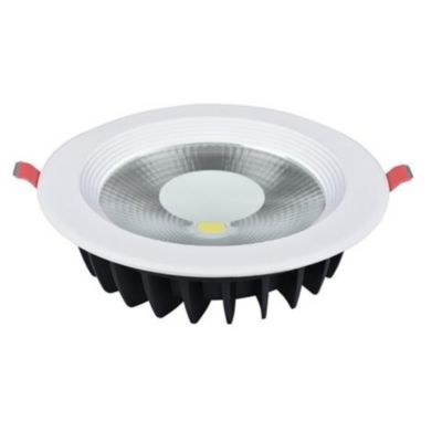 Spot COB LED downlight rond blanc 20W
