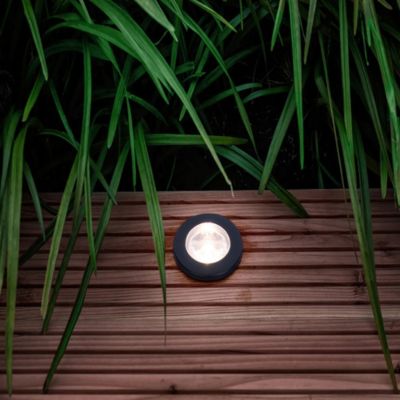 Spot d'extérieur encastrable LED integrée Manaus noir IP67 Corep