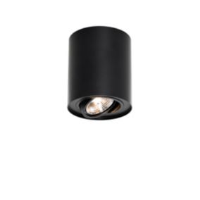 Spot de plafond moderne noir orientable et inclinable AR70 - Rondoo Up