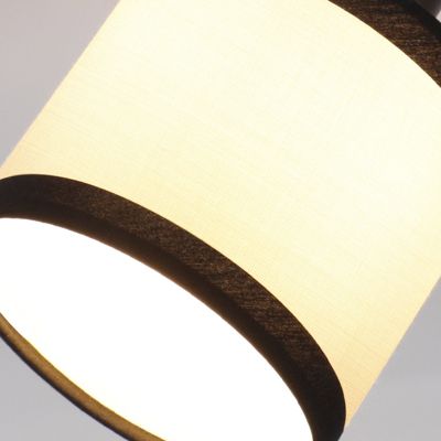 Spot de plafond NETTLIFE 1 flamme, lampe de couloir noire - Plafonnier en tissu E14, orientable, vintage, rétro(sans ampoule)
