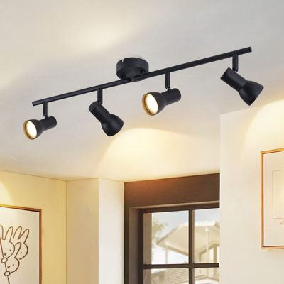 Spot de plafond NETTLIFE 4 flammes GU10, design moderne, en métal, pour salon, couloir