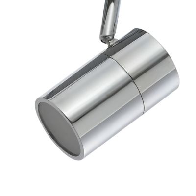 Spot de salle de bain 4 lumières GU10 5W IP44 GoodHome argent