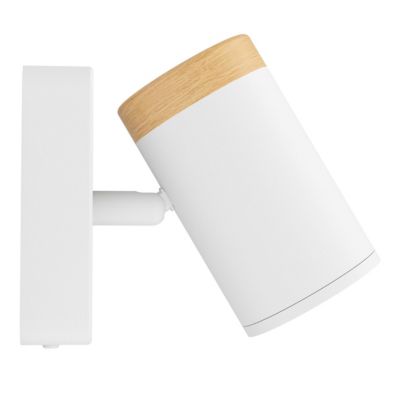 Spot de salle de bain blanc mat IP44 GU10 L.6 x l.11,5 x H.11 cm, Eglo Consuma