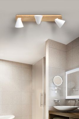 Spot de salle de bain moderne en acier 3 lumières IP44 - Ducha