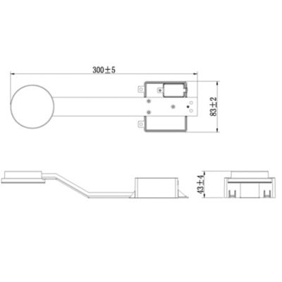Spot de salle de bain Emera LED intégrée 480lm 7W IP44 variable GoodHome argent