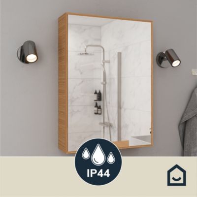 Spot de salle de bain Tellot G10 5W IP44 GoodHome argent