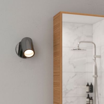 Spot de salle de bain Tellot G10 5W IP44 GoodHome argent