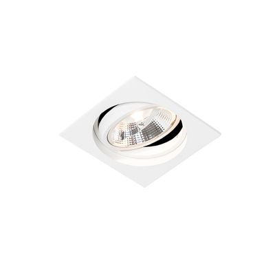 Spot encastré carré blanc orientable - Chuck 111