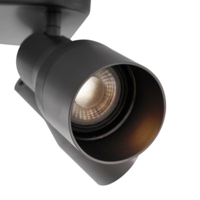 Spot encastré carré GU10 50 mm 4 lumières - Stanley, métal canon