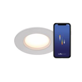 Spot encastré DORADO SMART,salle de bain,  Matière plastique Blanc, LED Module, H.5.4, IP65 / NORDLUX Extérieur