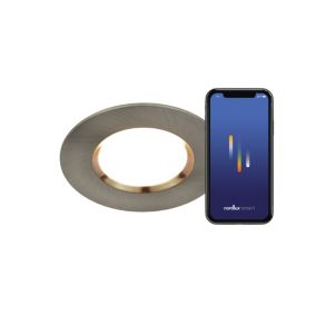 Spot encastré DORADO SMART salle de bain, Matière plastique Gris, LED Module, H.5.4, IP65 / NORDLUX Extérieur