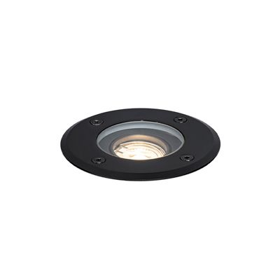 Spot encastré extérieur moderne noir 35 mm orientable IP65 - Delux