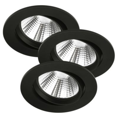 Spot encastré FREMONT, Métal, Couleur Noir, LED Module, H.5.4, IP23 / NORDLUX Intérieur