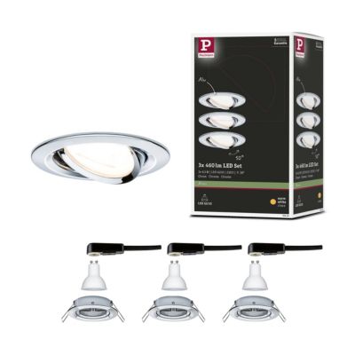 Spot encastré LED Nova schwenkbar Kit de base orientable rond 84mm 50 ...