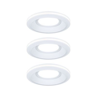 Spot encastré LED Sormus Kit de 3 IP65 rond 100 mm 3x4,8W / 1,5W 3x300lm 230V 3000K Blanc