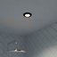 Spot encastrable Burnell LED intégrée blanc neutre dimmable IP65 450lm 6.2W Ø8.5xH.4cm noir GoodHome