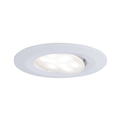 Spot encastrable Calla LED intégrée 4000K IP65 680lm rond orientable blanc dépoli Paulmann