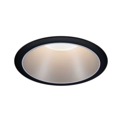 Spot encastrable Cole LED intégrée blanc chaud IP44 470lm Ø8cm doré  finition noire Paulmann