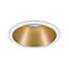 Spot encastrable Cole LED intégrée blanc chaud IP44 470lm Ø8cm doré finition blanche Paulmann