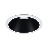 Spot encastrable Cole LED intégrée blanc chaud IP44 470lm Ø8cm noir finition blanche Paulmann