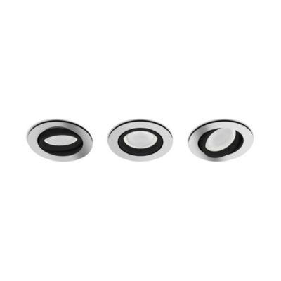 Spot encastrable connecté dimmable GU10 1050 lm IP20 5 W Philips Hue argent