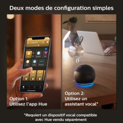 Spot encastrable connecté dimmable GU10 1050 lm IP20 5 W Philips Hue argent