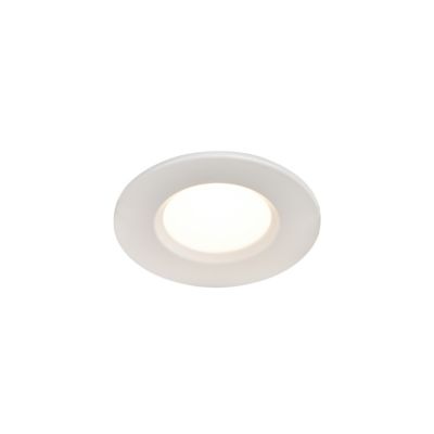 Spot encastrable Etana LED intégrée blanc chaud IP65 410lm 4.7W Ø8.5cmxH.3.1cm métal blanc GoodHome