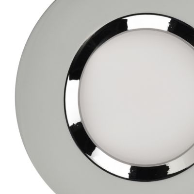 Spot encastrable Etana LED intégrée blanc chaud IP65 410lm 4.7W Ø8.5cmxH.3.1cm métal chrome GoodHome
