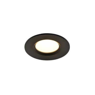 Spot encastrable Etana LED intégrée blanc chaud IP65 410lm 4.7W Ø8.5cmxH.3.1cm métal noir GoodHome