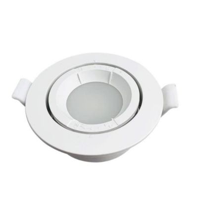 Spot Encastrable GU10 LED Orientable Rond BLANC - SILUMEN - Compatible avec les ampoules GU10
