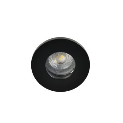 Spot encastrable Hades GU5.3 blanc chaud IP65 345lm 4.4W Ø8xH.8.2cm noir GoodHome
