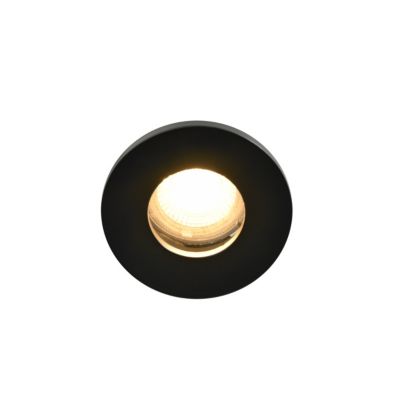 Spot encastrable Hades GU5.3 blanc chaud IP65 345lm 4.4W Ø8xH.8.2cm noir GoodHome