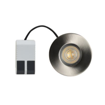 Spot encastrable Hades GU5.3 blanc neutre IP65 345lm 4.4W Ø8xH.8.2cm chrome GoodHome