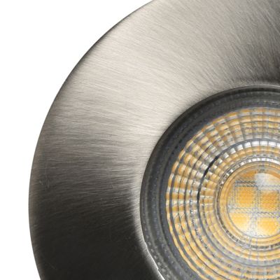 Spot encastrable Hades GU5.3 blanc neutre IP65 345lm 4.4W Ø8xH.8.2cm chrome GoodHome