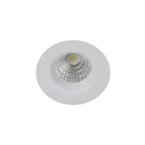 Spot encastrable Hobson LED intégrée blanc neutre IP20 dimmable 450lm 6.1W Ø8.8xH.5.3cm blanc GoodHome