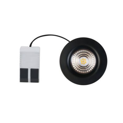 Spot encastrable Hobson LED intégrée blanc neutre IP20 dimmable 450lm 6.1W Ø8.8xH.5.3cm noir GoodHome