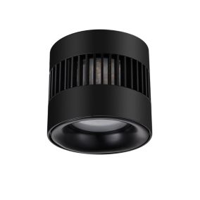 Spot encastrable Houssay LED intégrée blanc chaud IP20 200lm 6W Ø9xH.10,5cm noir GoodHome