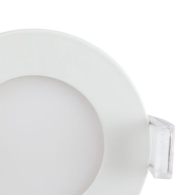 Spot encastrable Karluk LED intégrée variation de blancs IP65 600lm 6.5W Ø8xH.2,4cm blanc GoodHome