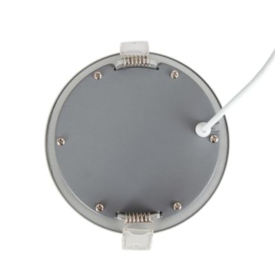 Spot encastrable Karluk LED intégrée variation de blancs IP65 850lm 10W Ø12xH.2,4cm argent GoodHome