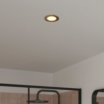 Spot encastrable Leavitt LED intégrée blanc chaud IP44 300lm 4.5W Ø8.5xH.4.7cm chrome GoodHome