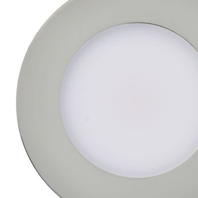 Spot encastrable Leavitt LED intégrée blanc chaud IP44 300lm 4.5W Ø8.5xH.4.7cm chrome GoodHome